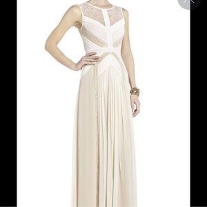 BCBGmaxazaria White Lace Gown